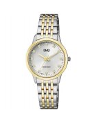 QQ Ceas dama QZ81J401Y Quartz Argintiu - Auriu