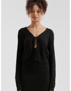 QS Cardigan fara inchidere cu prindere frontala - Negru