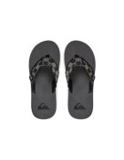 Quiksilver Papuci flip-flop barbati AQYL100047 - Textil - Negru/Gri - Negru/Gri