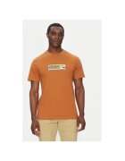 Quiksilver Tricou barbati EQYZT08040-CMN0 - Bumbac organic - Maro - Maro