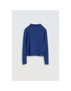 R Bluza uni din bumbac cu gule scut -