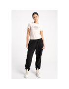 R Pantaloni de tening uni din amestec de bumbac