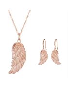 Rafaela Donata Set de colier si cercei - placat cu aur de 14K - Auriu rose