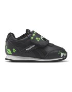 Reebok Pantofi sport de piele ecologica cu velcro si detalii grafice Royal CL - Negru