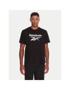 Reebok Tricou sport barbatesc negru - bumbac