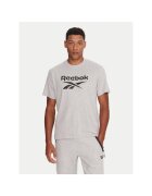 Reebok Tricou sport barbati gri deschis - bumbac