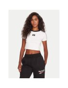 Reebok Tricou sport dama - alb - bumbac