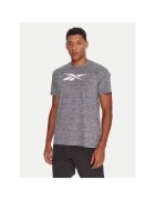 Reebok Tricou sport gri din bumbac - Gri