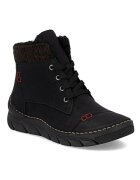 Rieker ghete de damă cu șiret și fermoar - negre 55031-00