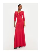 Rinascimento Rochie dama - 304917790 - Poliester - Negru - Rosu