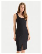 Rinascimento Rochie midi de cocktail - negru - fabrica usoara