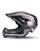 Rockbros Casca de protecție copii full face - gri - 55-58 cm - ajustabilă - detasabilă