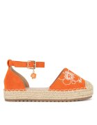 Roxy Espadrile copii - portocalii - tesatura textila