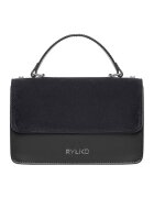 RYLKO Geanta crossbody de piele si piele intoarsa - Negru