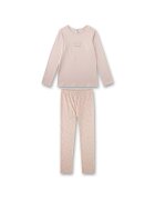 Sanetta Pijama de bumbac - cu imprimeu - Roz pal