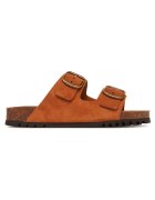 Scholl Papuci dama Josephine - din piele naturala - culoare cognac