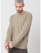 Scotch & Soda Pulover din amestec de bumbac cu decolteu rotund - Verde pal