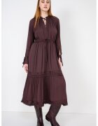 Scotch & Soda Rochie midi cu cordon in talie - Maro cognac