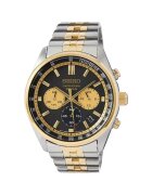 Seiko Ceas barbati Chronograph - 65767 - Argintiu/Auriu