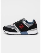 Sergio Tacchini Pantofi sport cu insertii sintetice si de plasa Ace - Negru/Gri
