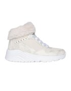 Skechers Ghete cu garnitura de blana sintetica - Crem