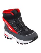 Skechers Ghete cu garnituri din material textil D'Lites - Rosu/Negru