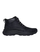 Skechers Ghete slip-ins cu garnituri din piele Pollard - Waylon - Negru