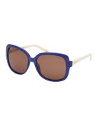 Skechers Ochelari de soare patrati supradimensionati cu lentile polarizate - Albastru/Crem