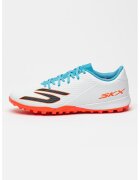 Skechers Pantofi low-cut SKX 2 Club pentru fotbal - Albastru prafuit/Portocaliu mandarina/Alb optic