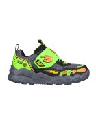 Skechers Pantofi sport cu LED-uri Adventure Track-Soun - Negru/Portocaliu/Verde lime
