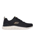 Skechers Pantofi sport din material textil Track Leshur - Negru/Negru stins