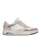 Skechers Pantofi sport din piele ecologica Uno CTL - Maro taupe deschis/Alb murdar/Argintiu