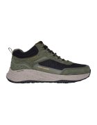 Skechers Pantofi sport impermeabili cu insertii de piele nabuc - Verde masliniu