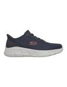 Skechers Pantofi sport slip-ins din plasa BOBS B Flex Glacial Edge - Rosu inchis/Alb optic/Bleumarin