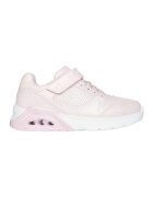Skechers Pantofi sport Uno Lite 2.0 de piele ecologica cu velcro - Roz pastel/Alb optic
