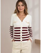 SOFILINE Cardigan slim fit din amestec de vascoza Z-95 M8 18176 - Alb