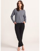 Soft  Seven BY SOFIAMAN Pijama cu maneci lungi Relax Time - Alb/Negru