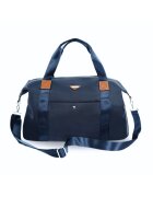 sOliver Geanta de dama weekend FB50 Lundra impermeabila - incapatoare - cu curea reglabila - ideala pentru calatorii si sala de sport - Albastru inchis - 55 cm x 32 cm x 20 cm