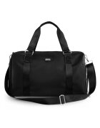sOliver Geanta de dama weekend FB51 Rimma din nailon - incapatoare - impermeabila - cu curea reglabila - ideala pentru calatorii si sala de sport - Negru - 45 cm x 34 cm x 17 cm