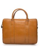 sOliver Geanta laptop Edynburg din piele naturala maro camel