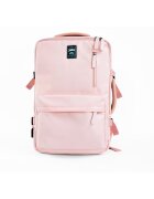 sOliver Rucsac FV06 Noa bagaj de mana pentru avion Ryanair Wizzair - incapator si usor - Roz pastel - 25 l