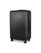 sOliver Troler - Valiza pe roti mediu - 4 roti duble cu rotatie 360° - Negru - M - 56L - ® AVENTOR 1064 BLACK 24'