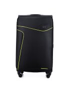 sOliver Valiza de voiaj textila mare L 26" STL1651 negru-verde