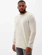 sOliver Big Sizes Pulover barbati big sizes - cu decolteu la baza gatului - Crem