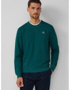 sOliver Bluza de trening regular-fit cu aplicatie logo - Verde inchis