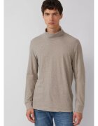 sOliver Bluza uni de bumbac cu guler inalt