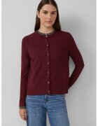 sOliver Cardigan uni cu nasturi - Visiniu