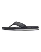 sOliver Papuci flip-flop cu imprimeu logo - Negru/Gri inchis