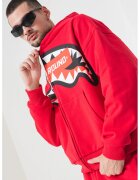 Sprayground Hanorac de bumbac cu model grafic - Rosu