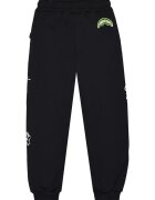 Sprayground Pantaloni de trening din bumbac Glow In The Dark - Negru/Alb optic/Verde fistic